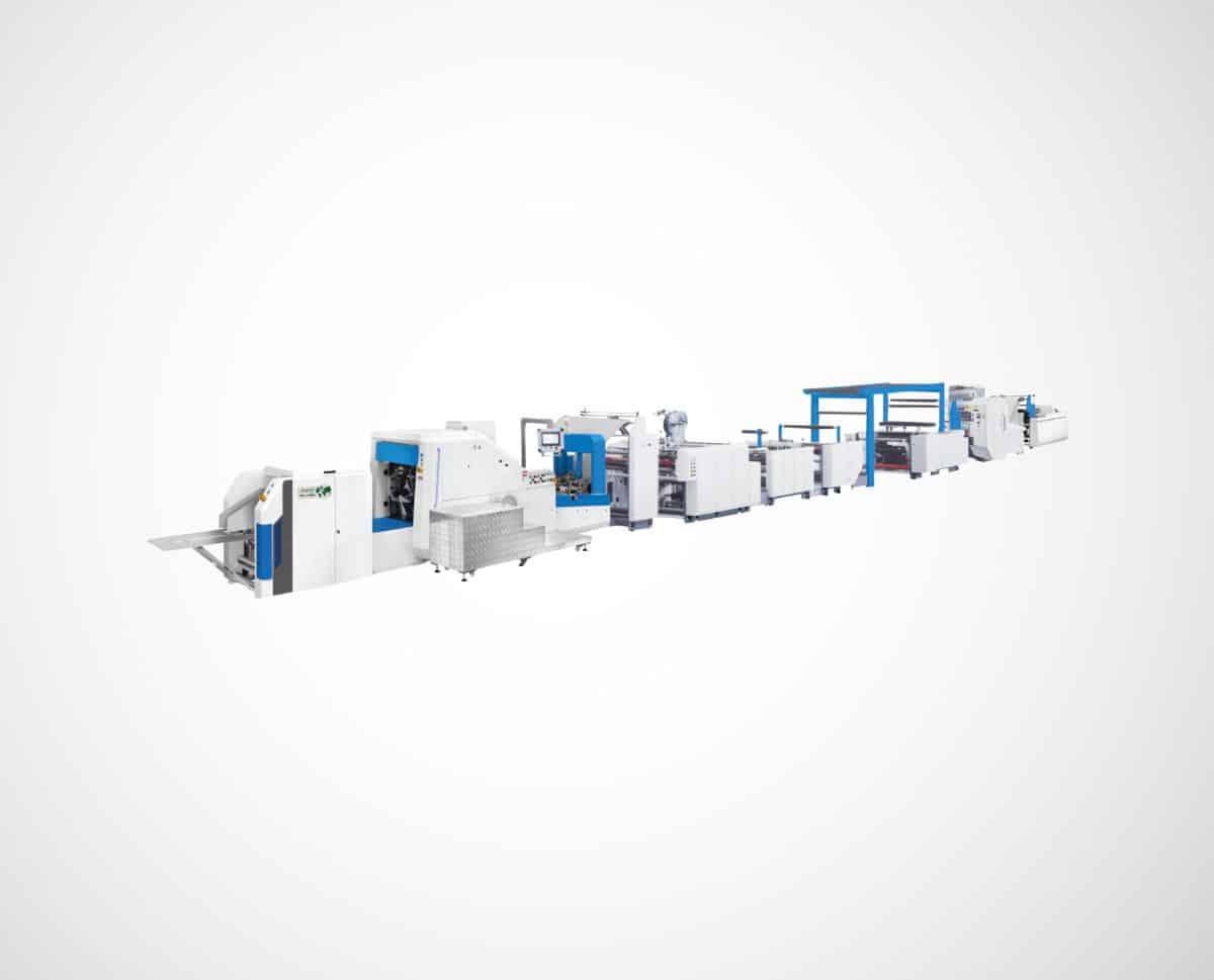 Avenir ROLLXPRESS RX – 18D Square Bottom Bag-Making Machine with Inline Patching & D-Cut